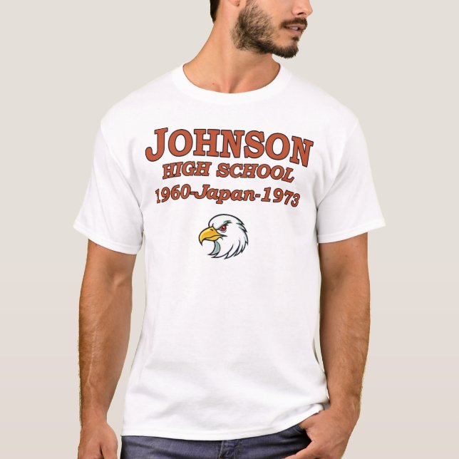 Camiseta reunión de japón de la escuela secundaria de johns (Anverso)