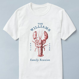 Camiseta Reunión de la familia de langostas costeras