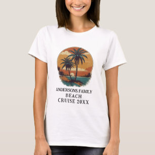 Camiseta Reunión de la familia de palmeras tropicales de va