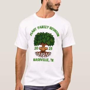 Camiseta Reunión de la familia de plantas Diseño divertido