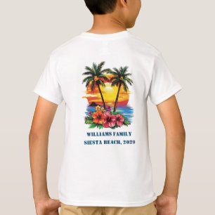 Camiseta Reunión de la familia personalizado Cruise Pink Pa