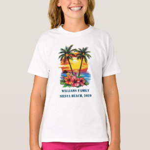 Camiseta Reunión de la familia personalizado Cruise Pink Pa