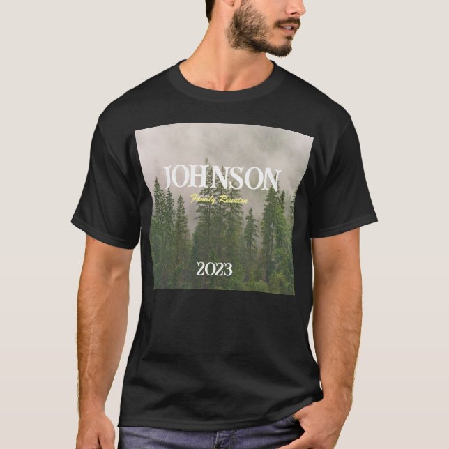 Camiseta Reunión de la familia Pine Tree Tee-Personalizar T (Anverso)