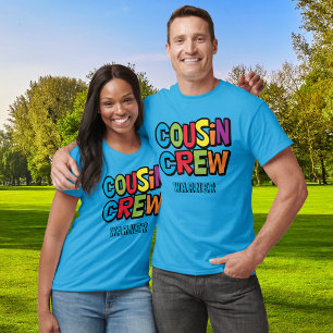 Camiseta Reunión de la tripulación de primos modernos y col