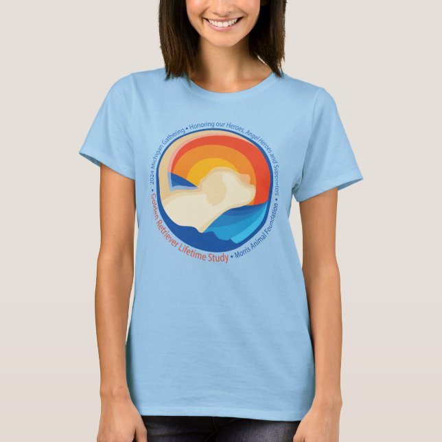 Camiseta Reunión de Michigan GRLS 2024 - Azul básico de las (Anverso)