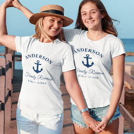 Camiseta Reunión de mujeres de la marina azul de la armada