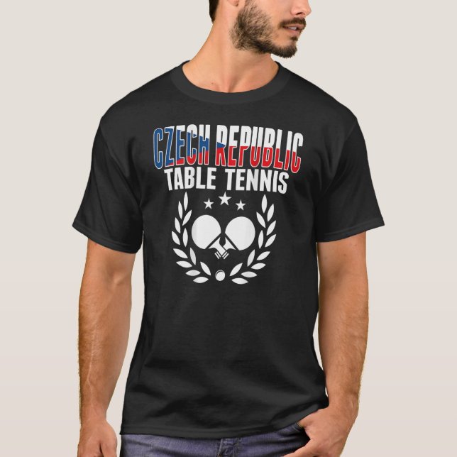 Camiseta Reunión de ping pong de la República Checa (Anverso)