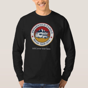 Camiseta Reunión de viaje en RV familiar con recuerdo para