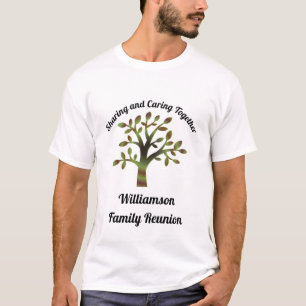 Camiseta Reunión del árbol de familia que comparte cuidar