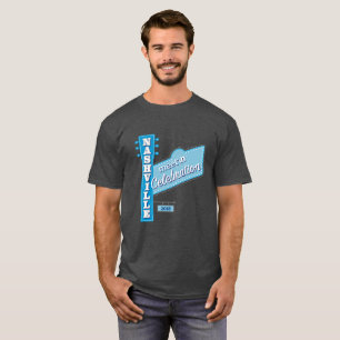 Camiseta Reunión-en el T oscuro de los hombres de Nashvill
