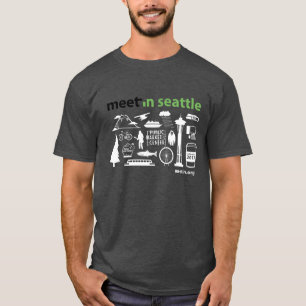 Camiseta Reunión-en Seattle 2017 iconos, fondo oscuro