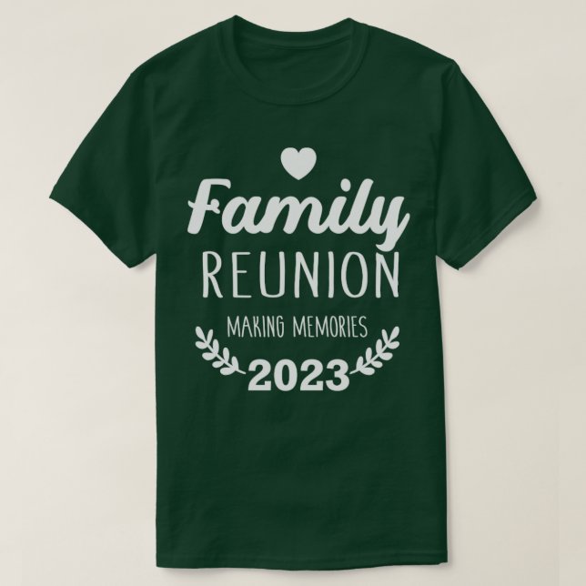 Camiseta Reunión familiar 2023 haciendo vacaciones a los re (Diseño del anverso)