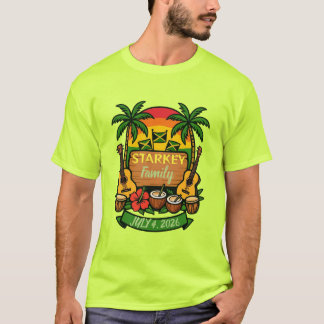 Camiseta Reunión familiar ambiente jamaicano
