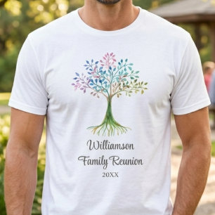 Camiseta Reunión Familiar Árbol Familiar Personalizado