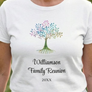 Camiseta Reunión Familiar Árbol Familiar Personalizado