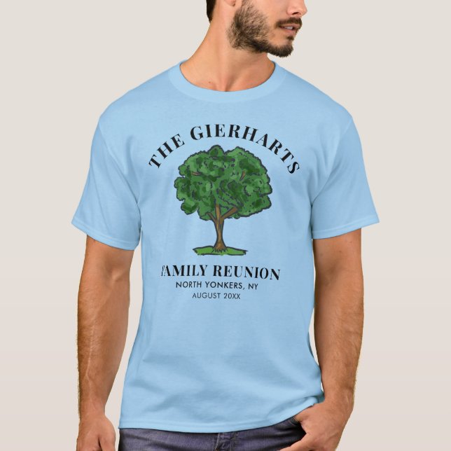Camiseta Reunión Familiar Árbol Genealógico de Primos Reuni (Anverso)