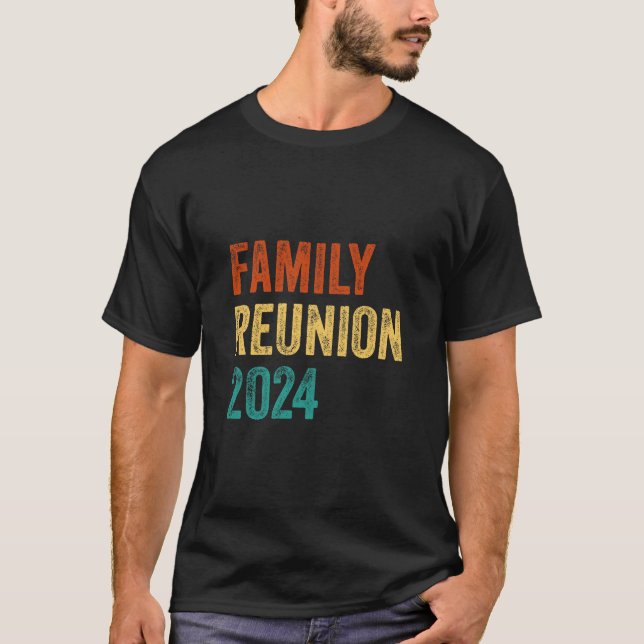 Camiseta Reunión familiar de 2024 Retro Familia (Anverso)