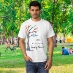 Camiseta Reunión familiar de árbol familiar<br><div class="desc">Esta elegante camiseta de reunión familiar está desolada con un árbol familiar de mosaicos en los colores del arcoiris. Fácilmente personalizable con tu nombre y el año de tu reunión. Utilice la opción Personalizar adicional para cambiar el tamaño, estilo o color del texto si lo desea. Porque creamos nuestra obra...</div>