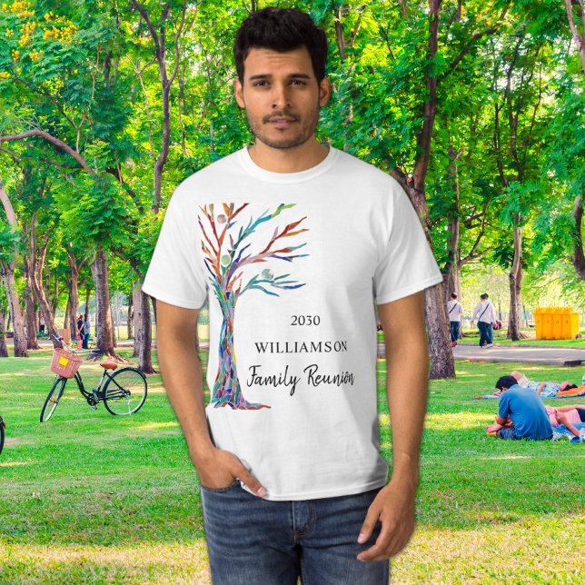 Camiseta Reunión familiar de árbol familiar (Subido por el creador)