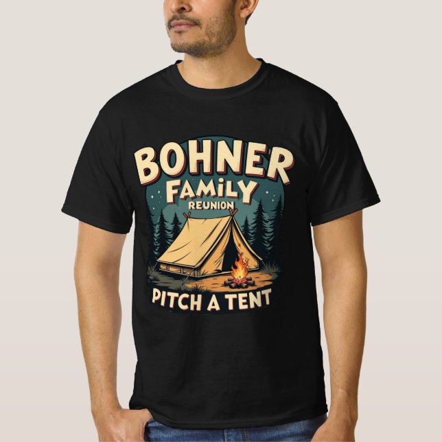 Camiseta Reunión familiar de Bohner - Lanzamiento de campam (Anverso)