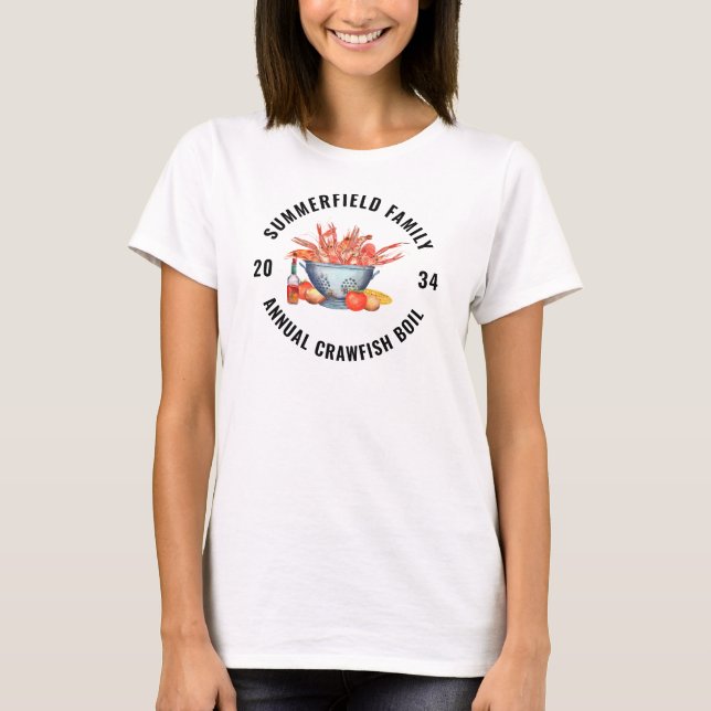 Camiseta Reunión Familiar de Boil de Mariscos Langostinos M (Anverso)