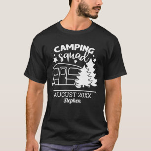 Camiseta Reunión familiar de escuadrón de camping con remol
