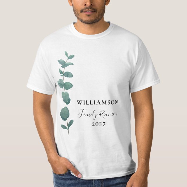 Camiseta Reunión Familiar de Eucalipto (Anverso)