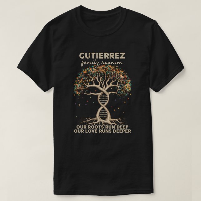 Camiseta Reunión familiar de Gutiérrez (Diseño del anverso)