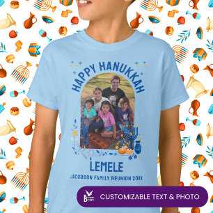 Camiseta REUNIÓN FAMILIAR DE HANUKKAH Personalizado LEMELE 