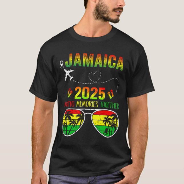 Camiseta Reunión familiar de Jamaica 2025 haciendo Recuerdo (Anverso)