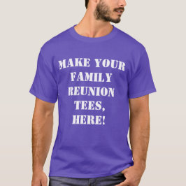 Camiseta Reunión familiar de Personalizados morados. Crea e