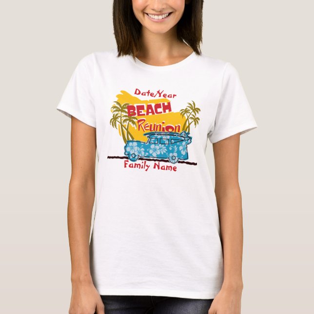Camiseta Reunión familiar de Summer Fun Beach (Anverso)