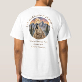 Camiseta Reunión Familiar de Verano Howling Wolf Atardecer 
