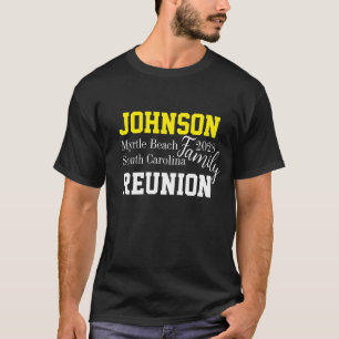 Camiseta Reunión familiar Fiesta de tipografía moderna