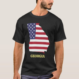 Camiseta REUNIÓN FAMILIAR GEORGIA Bandera de EEUU azul rojo