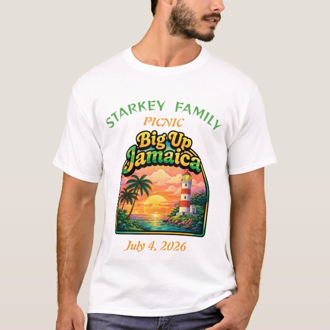 Camiseta reunión familiar jamaicana (Anverso)