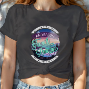 Camiseta Reunión Familiar Montaña Lago Paisaje Dk ID1126