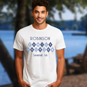 Camiseta Reunión Familiar Nombres Personalizados Fecha Ubic