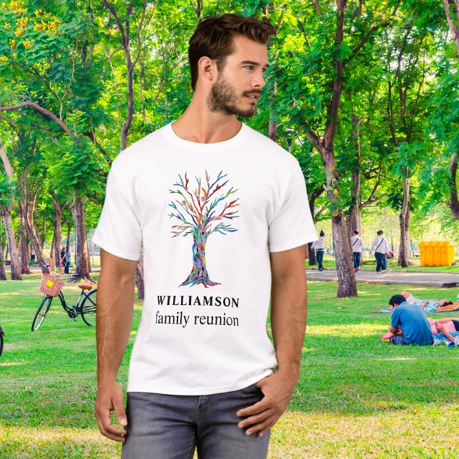 Camiseta Reunión familiar personalizada de árbol familiar (Subido por el creador)