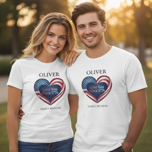 Camiseta Reunión Familiar Personalizada del 250 Aniversario