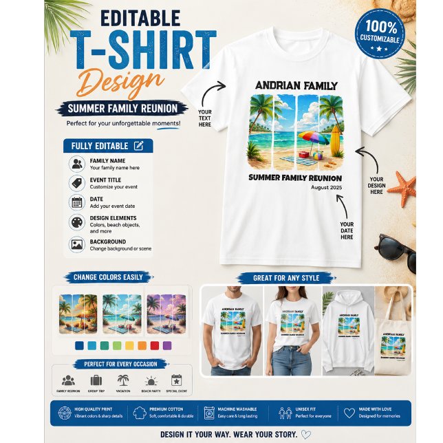 Camiseta Reunión Familiar Personalizada - Reunión Familiar  (Subido por el creador)
