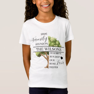 Camiseta Reunión Familiar Raíz y Amor Profundo Niña
