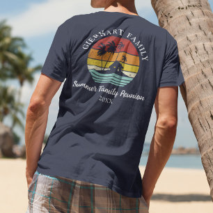 Camiseta Reunión Familiar Retro de Verano Vacaciones Person