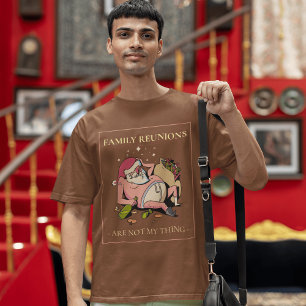 Camiseta Reunión familiar se volvió salvaje: ¡Santa se tost