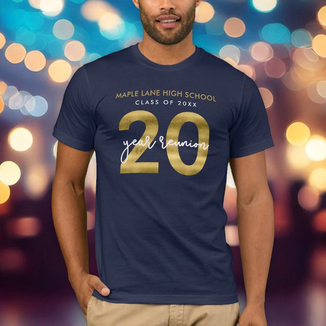 Camiseta Reunión Faux Gold de 20 años (Subido por el creador)