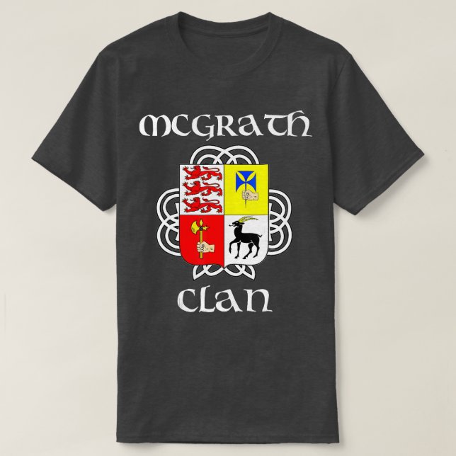 Camiseta Reunión irlandesa de McGrath Family Crest (Diseño del anverso)