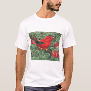 Camiseta Reunión pacífica - helecho y pájaro