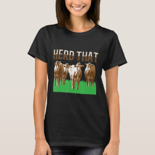 Camiseta Reunir Esa Vaca Granjero Antiguo Ganado Toro País