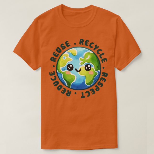 Camiseta Reutilizar Reciclaje Respeto Reducir 1 (Diseño del anverso)
