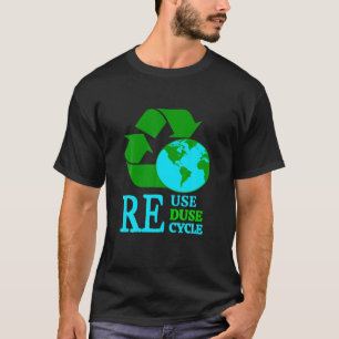 Camiseta Reutilizar Reducir Reciclaje Salvar el Medio Ambie
